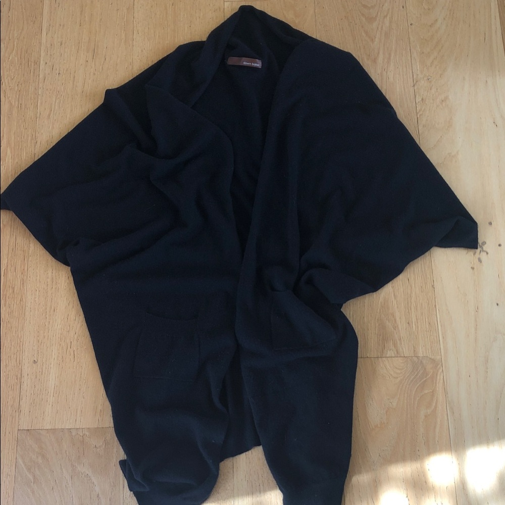 Elegant 100% Cashmere Made in Italy Women's Sweater Open Cardigan Cape